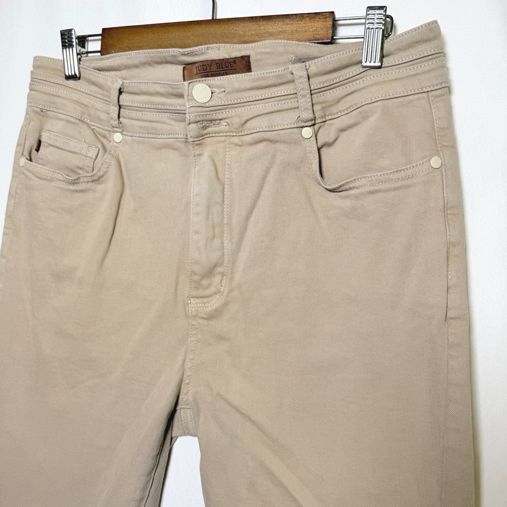 Judy Blue Tan Khaki High Rise Flare Jeans JB88623 Size 15/32